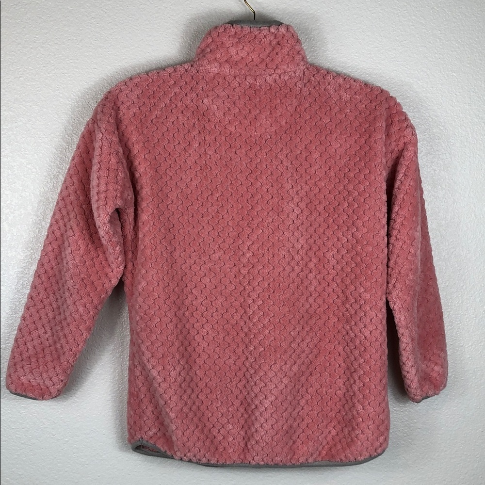 Simply Southern Pullover Pink And Gray Fleece Jacket Youth Size L - Picture 2 of 12